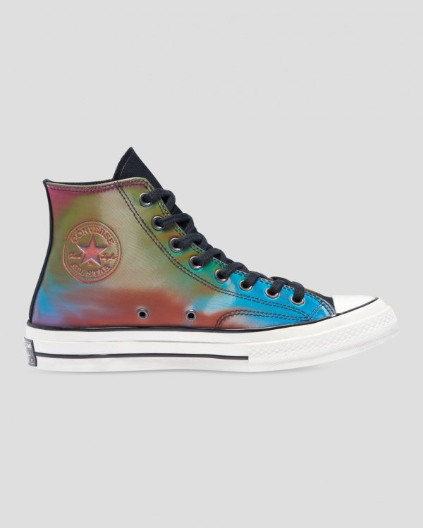 Converse Chuck 70 Iridescent Sort Sko Danmark - Converse Høje Sneakers Dame - 09328JQMP